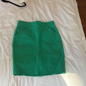 J. Crew Emerald Pencil Skirt